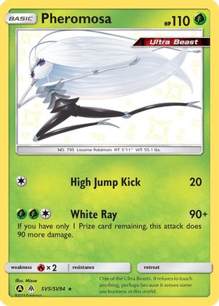 Pheromosa SV5  - Holofoil Hidden Fates Shiny Vault - Shiny Holo Rare