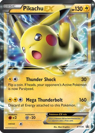 Pikachu EX - XY174  - Holofoil Jumbo Cards - Promo