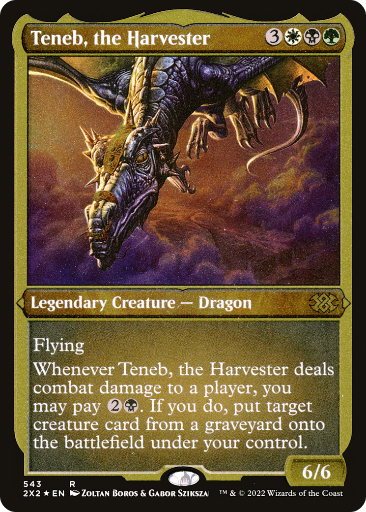 Teneb, the Harvester (Foil Etched) (2X2-543) - Double Masters 2022 Foil