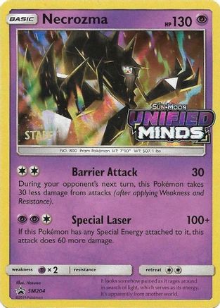 Necrozma - SM204 (Prerelease) [Staff]  - Holofoil SM Promos - Promo