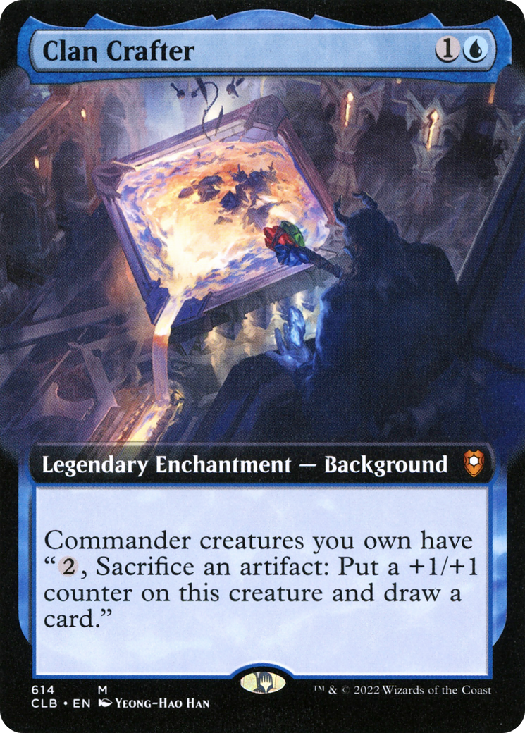 Clan Crafter (Extended Art) (CLB-614) - Commander Legends: Battle for Baldur's Gate: (Extended Art) Foil