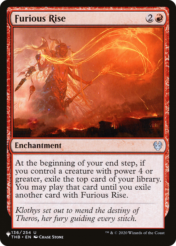 Furious Rise (LIST-136/254) - The List