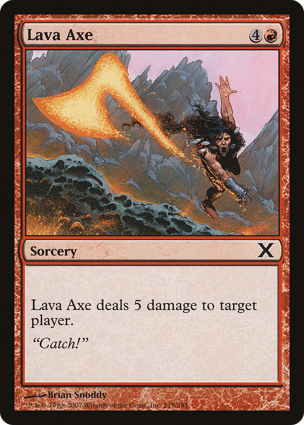 Lava Axe (10E-215) - Tenth Edition