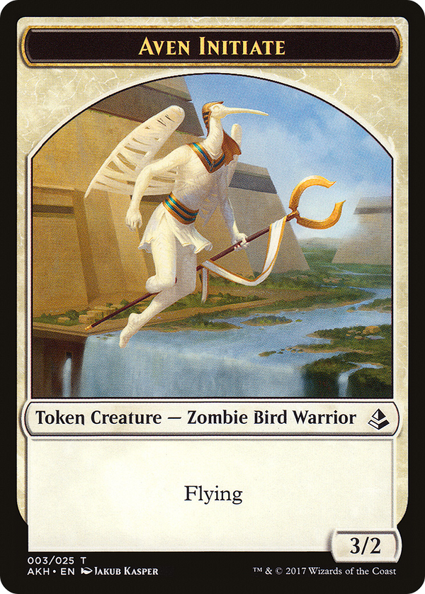 Aven Initiate Token (AKH-003) - Amonkhet Tokens