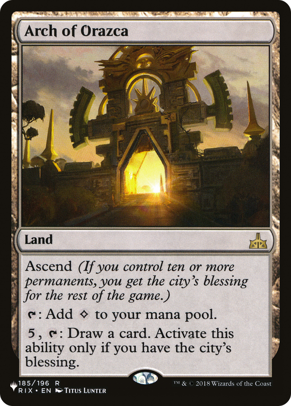 Arch of Orazca (PLST-RIX-185) - The List