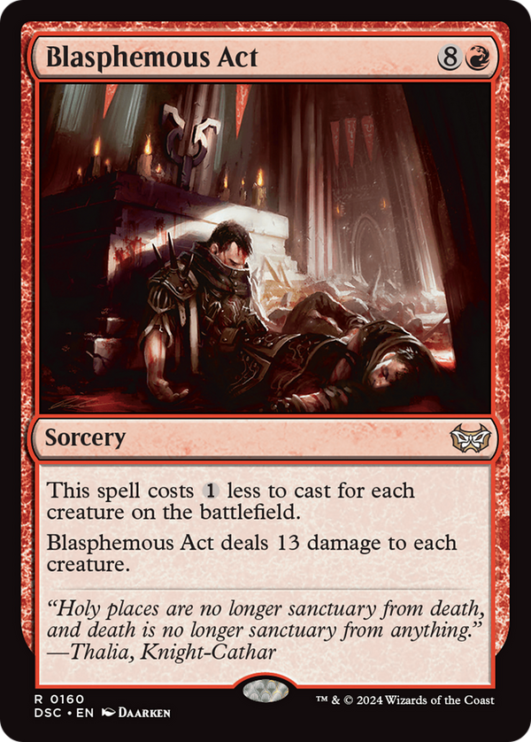 Blasphemous Act (DSC-160) - Duskmourn: House of Horror Commander