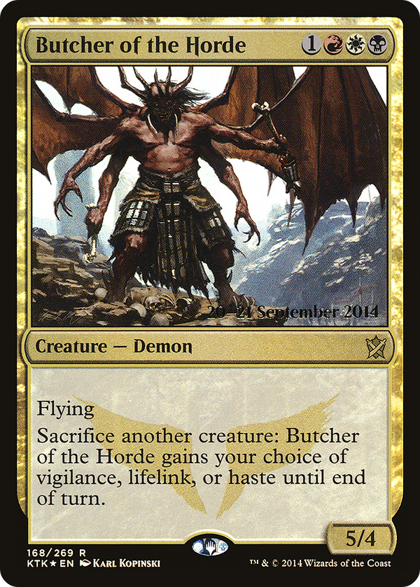 Butcher of the Horde (PRE-168) - Khans of Tarkir Promos Foil