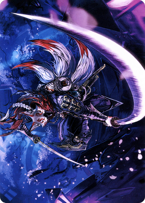 Blade-Blizzard Kitsune // Blade-Blizzard Kitsune (ANEO-047) - Neon Dynasty Art Series (Borderless) Foil