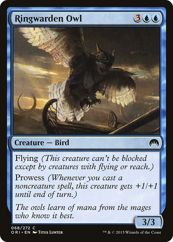 Ringwarden Owl (ORI-068) - Magic Origins
