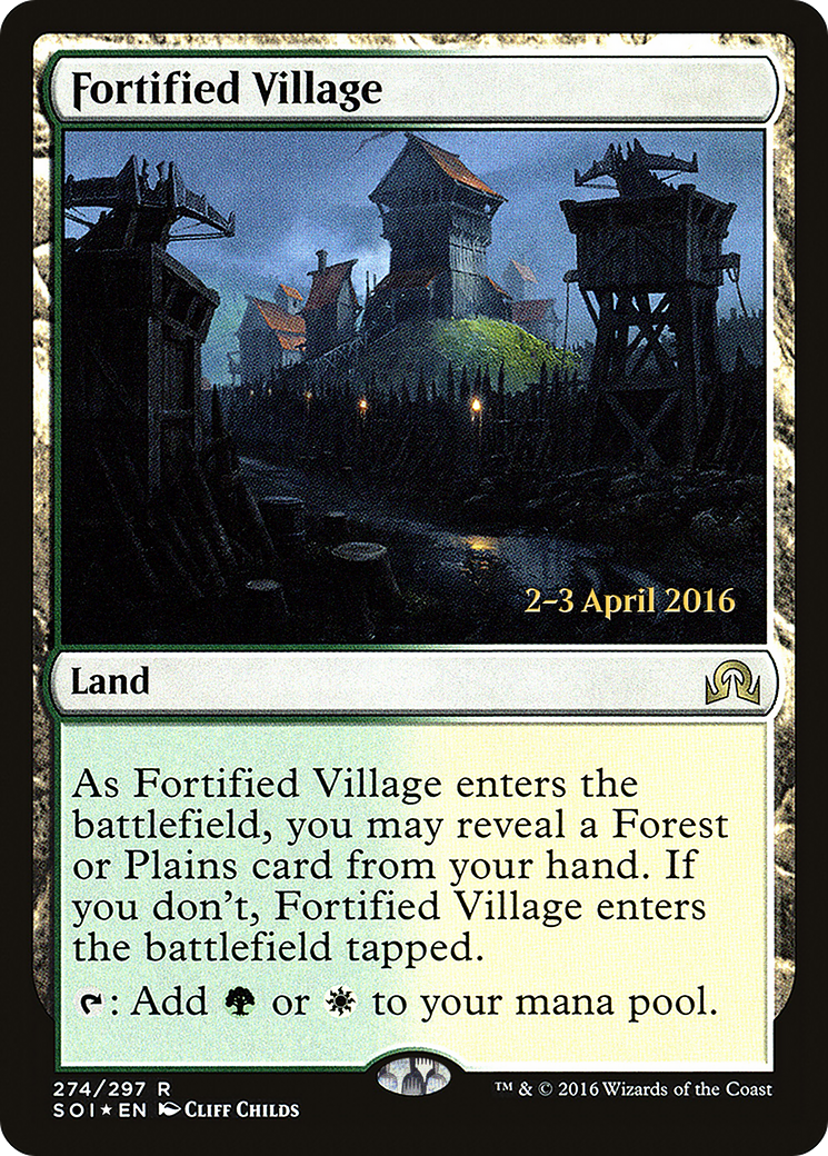 Fortified Village (PRE-274) - Shadows over Innistrad Promos Foil