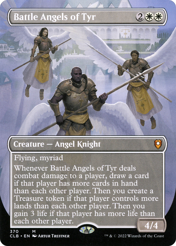 Battle Angels of Tyr (Borderless) (CLB-370) - Commander Legends: Battle for Baldur's Gate Foil