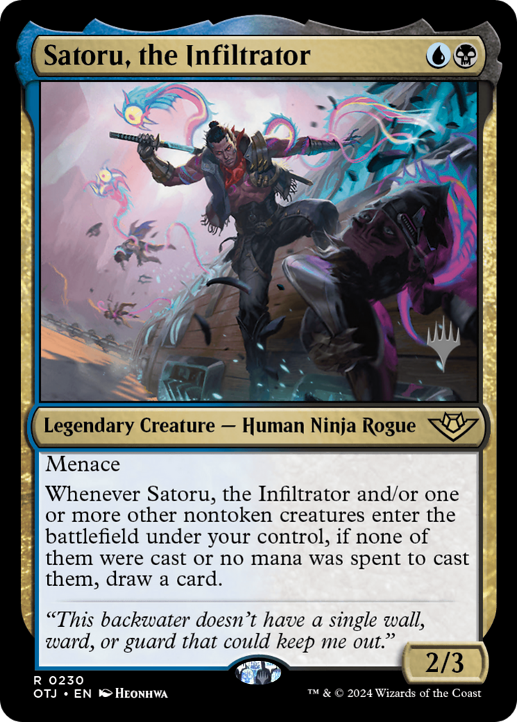 Satoru, the Infiltrator (PPOTJ-230) - Outlaws of Thunder Junction Promos