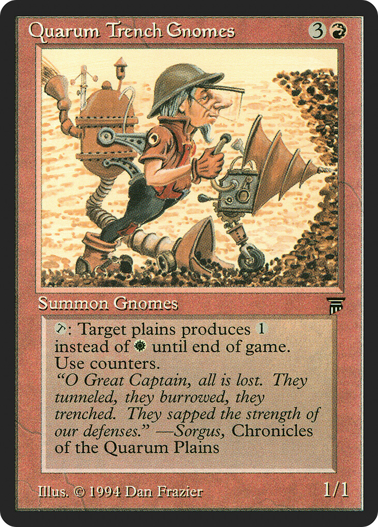 Quarum Trench Gnomes (LEG-) - Legends