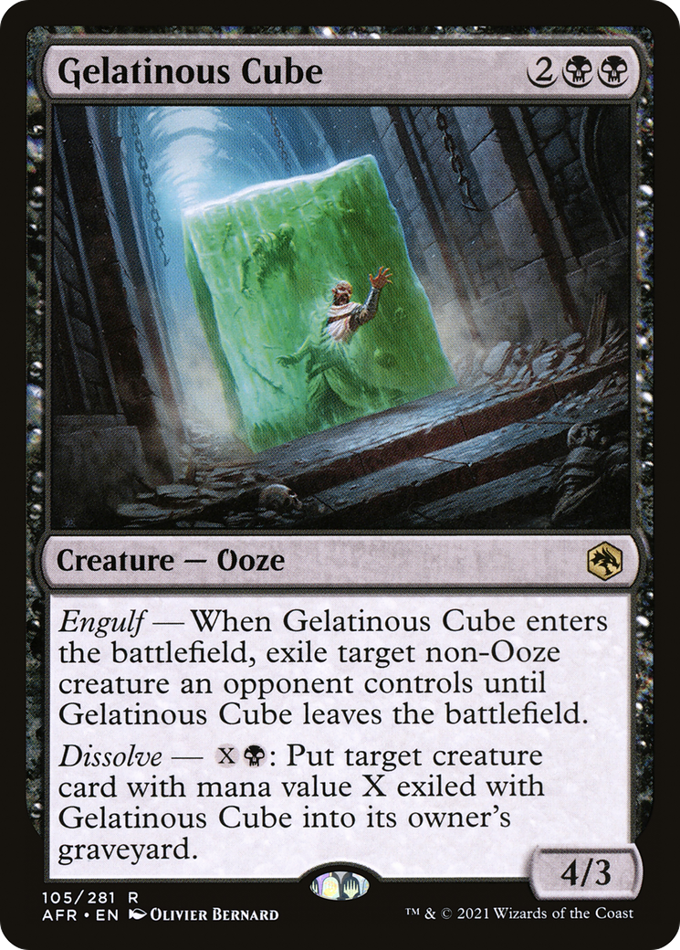 Gelatinous Cube (AFR-105) - Adventures in the Forgotten Realms Foil