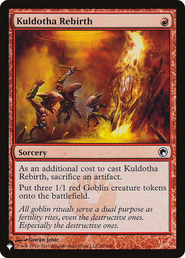 Kuldotha Rebirth (LIST-96/249) - The List