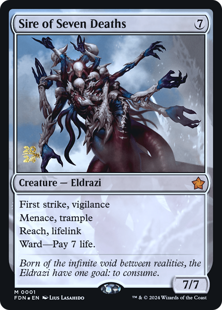 Sire of Seven Deaths (PRE-001) - Foundations Promos Foil