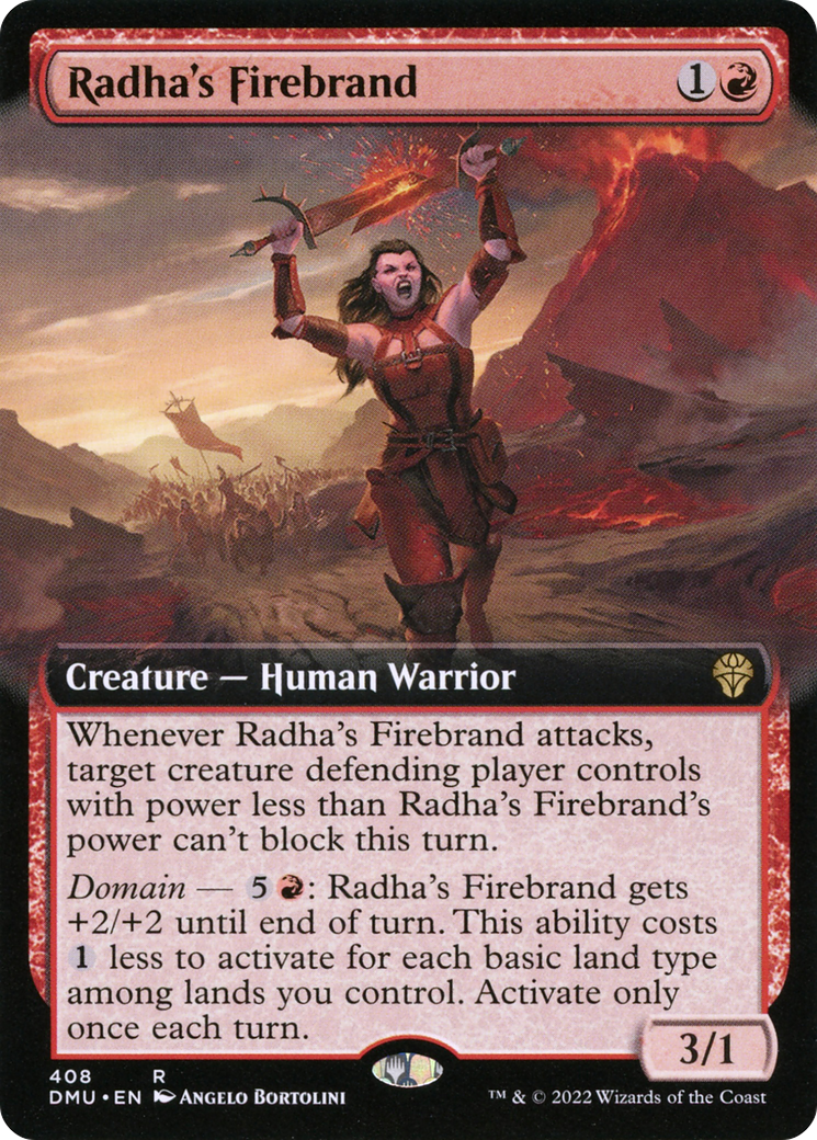 Radha's Firebrand (Extended Art) (DMU-408) - Dominaria United: (Extended Art)
