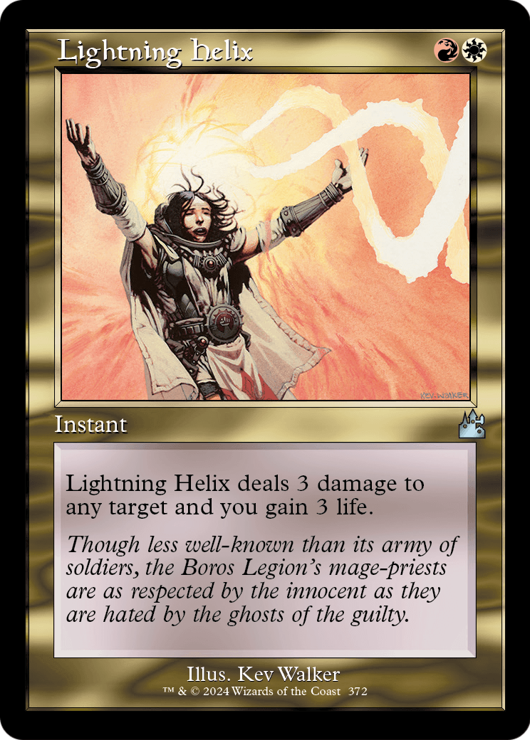 Lightning Helix (Retro Frame) (RVR-372) - Ravnica Remastered Foil