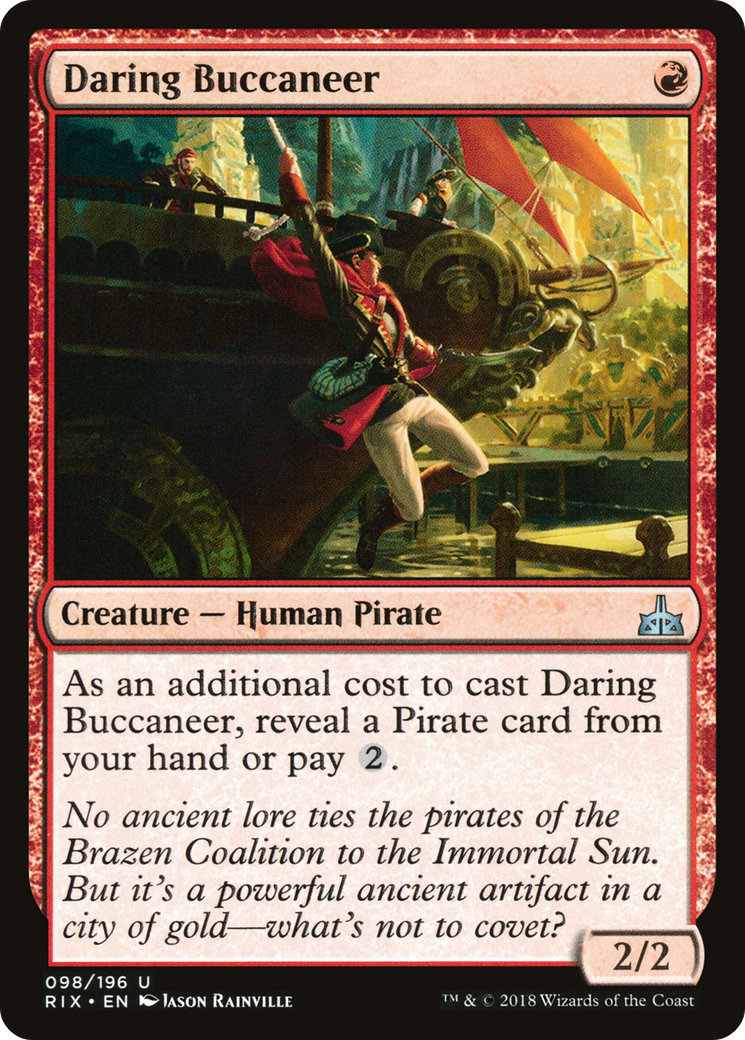Daring Buccaneer (RIX-098) - Rivals of Ixalan Foil