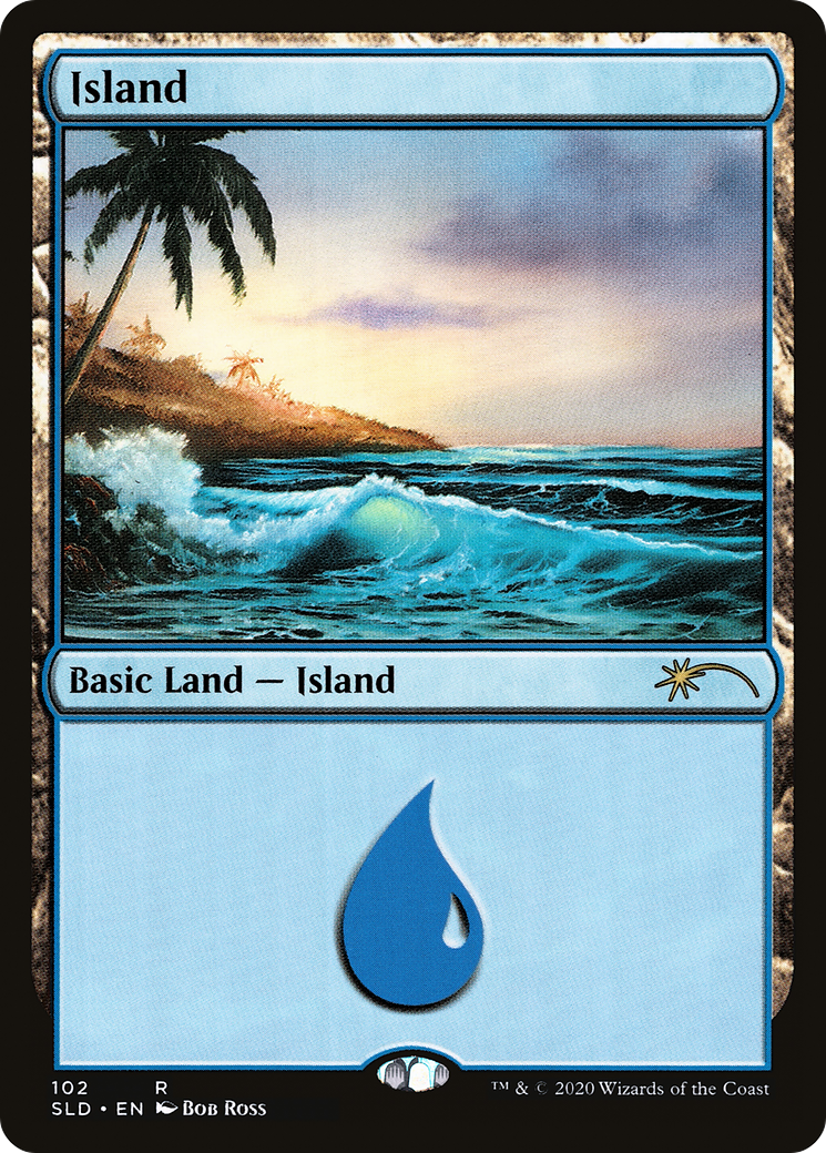 Island (102) (Bob Ross) (SLD-102) - Secret Lair Drop