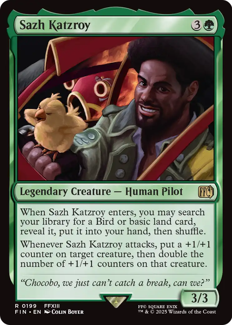 Sazh Katzroy (FIN-199) - FINAL FANTASY Foil