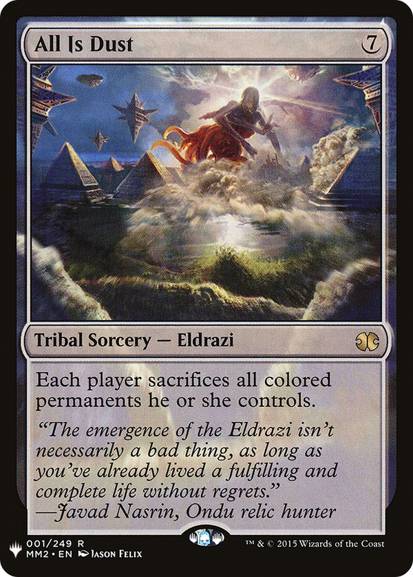 All Is Dust (LIST-001) - The List