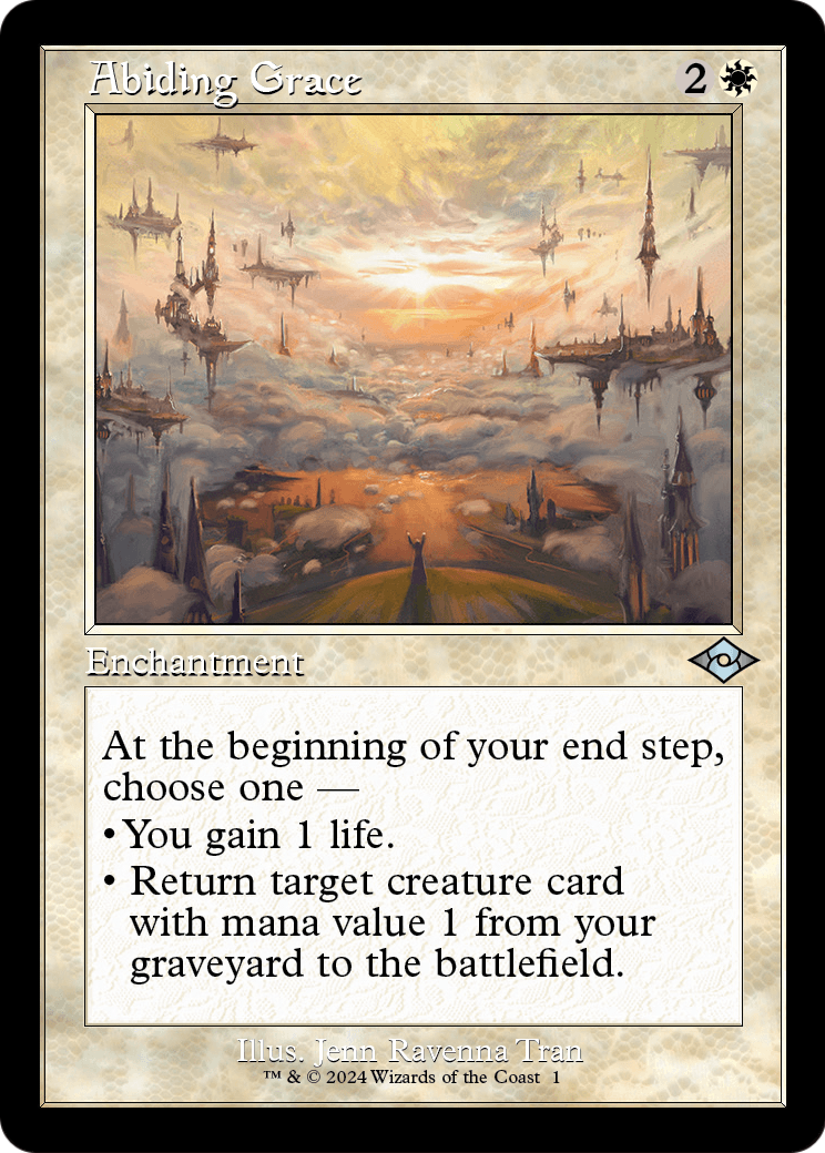 Abiding Grace (Retro Frame) (MH2-001) - Modern Horizons 2 Timeshifts Foil