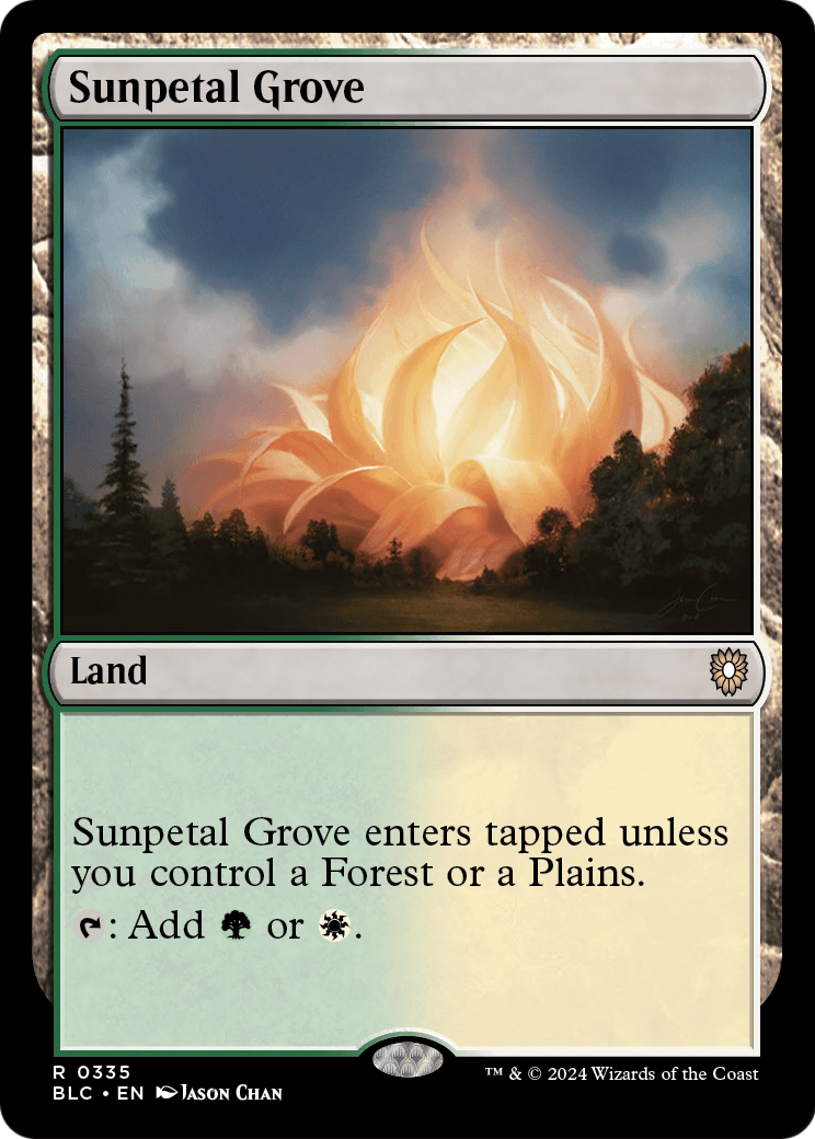 Sunpetal Grove (BLC-335) - Bloomburrow Commander