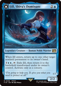 Jill, Shiva's Dominant (FIN-058) - FINAL FANTASY: (enchantment) Foil