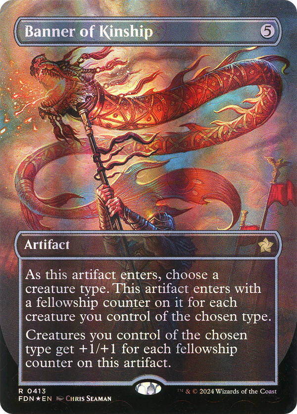 Banner of Kinship (Borderless) (Mana Foil) (FDN-413) - Foundations Foil