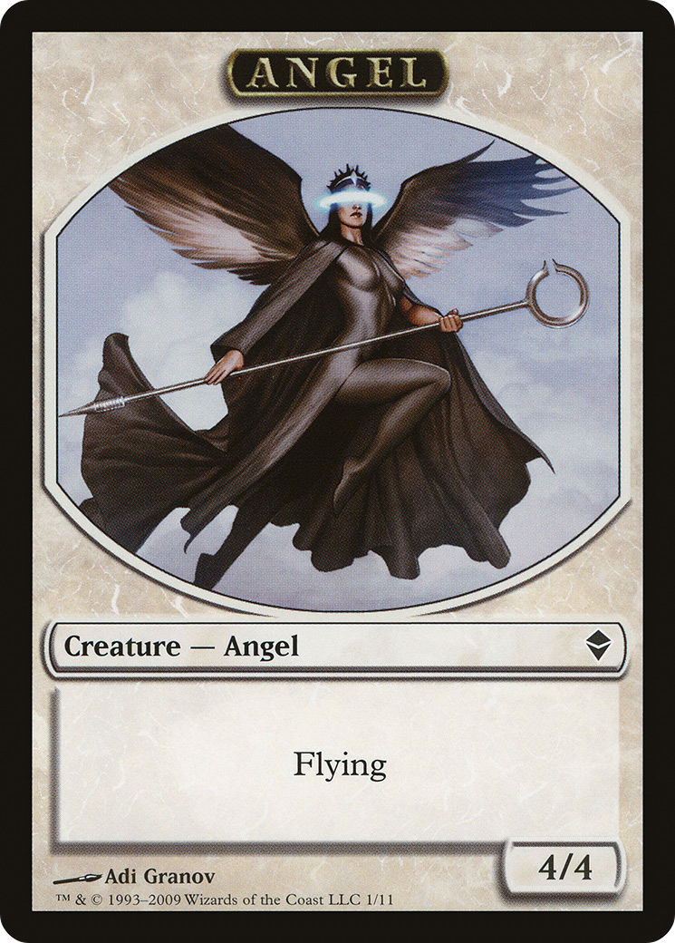 Angel Token (ZEN-001) - Zendikar Tokens