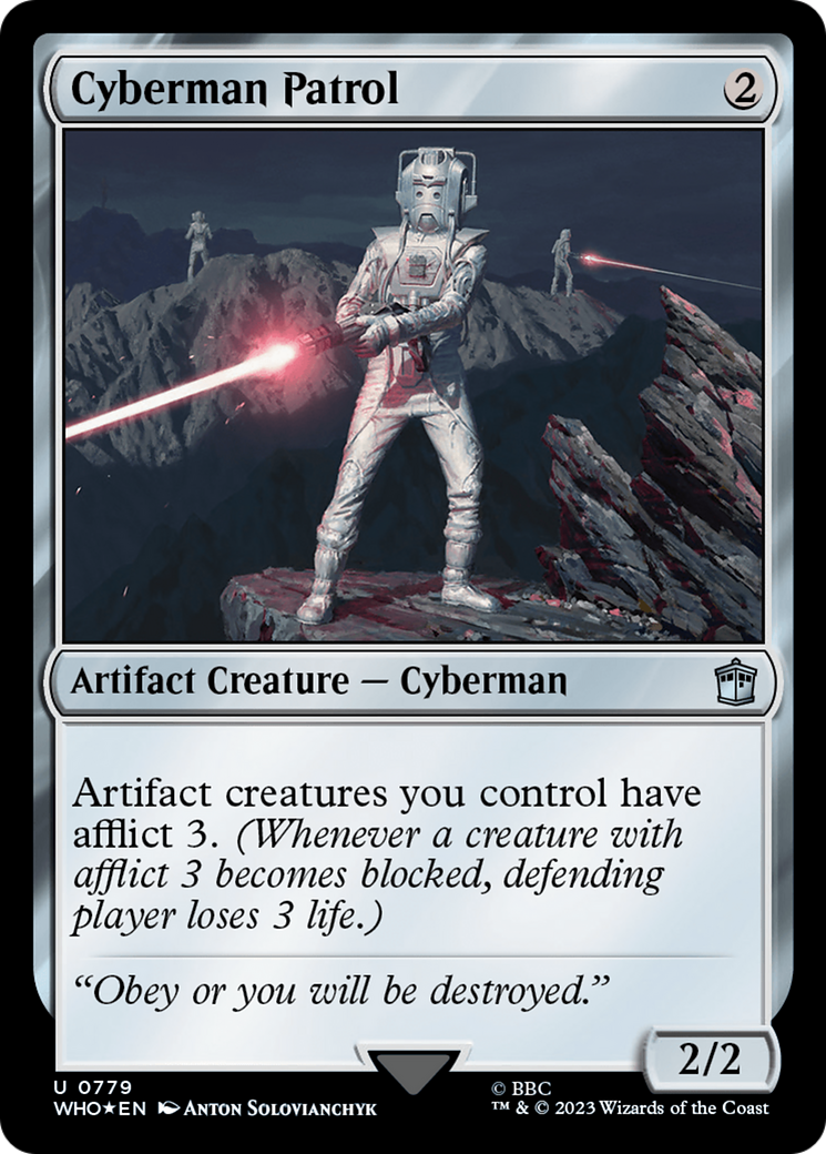 Cyberman Patrol (Surge Foil) (WHO-779) - Doctor Who Foil