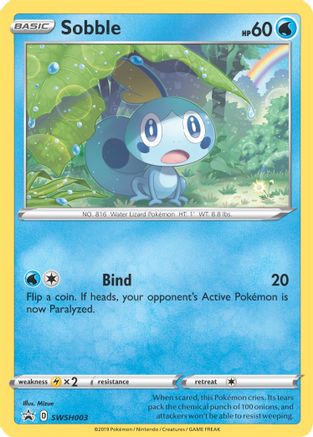 Sobble - SWSH003  - Holofoil SWSH Sword & Shield Promo Cards - Promo