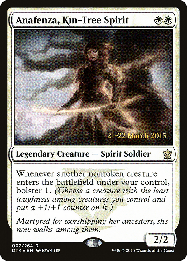 Anafenza, Kin-Tree Spirit (PRE-002) - Dragons of Tarkir Promos Foil