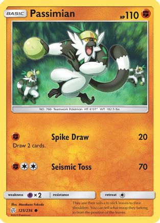 Passimian/236  - Reverse Holofoil SM  Cosmic Eclipse - Common