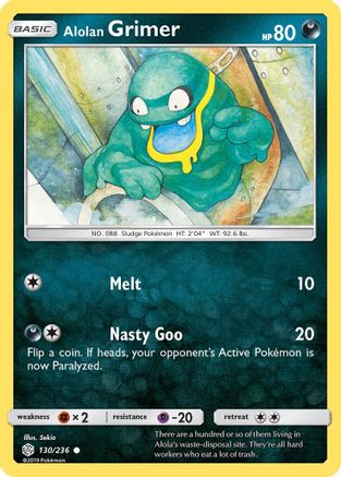 Alolan Grimer 130  SM  Cosmic Eclipse - Common