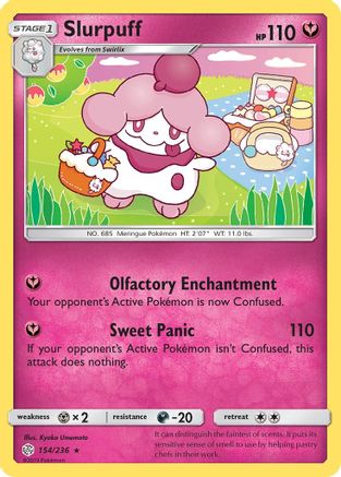 Slurpuff 154  SM  Cosmic Eclipse - Rare