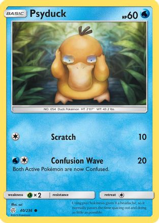 Psyduck 040  SM  Cosmic Eclipse - Common