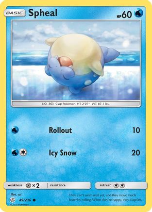 Spheal 049/236  SM  Cosmic Eclipse - Common