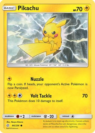 Pikachu 066  SM  Cosmic Eclipse - Common