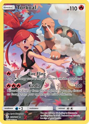 Torkoal (Secret) 237  - Holofoil SM  Cosmic Eclipse - Secret Rare