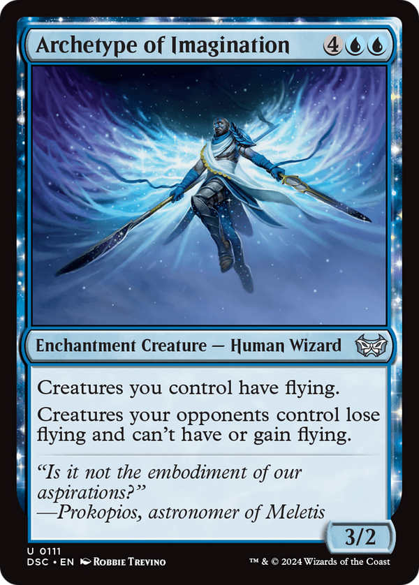 Archetype of Imagination (DSC-111) - Duskmourn: House of Horror Commander: (enchantment)