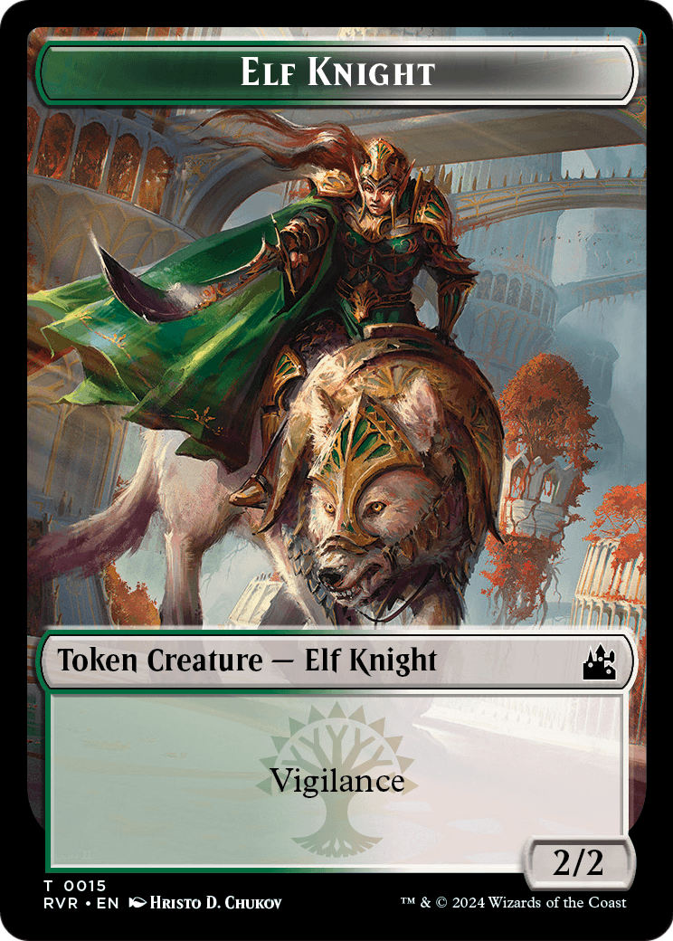 Elf Knight (TRVR-015) - Ravnica Remastered Tokens Foil
