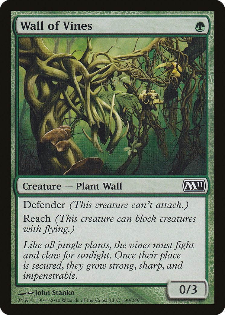 Wall of Vines (M11-199) - Magic 2011 Foil