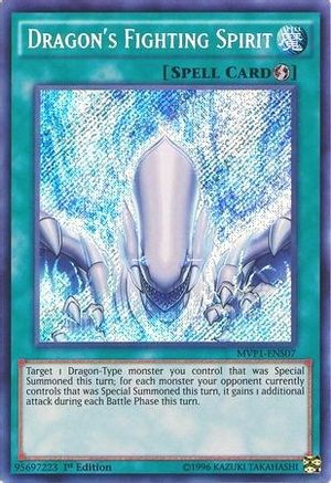 Dragon's Fighting Spirit (MVP1-ENS07) - The Dark Side of Dimensions Movie Pack: Secret Edition 1st Edition
