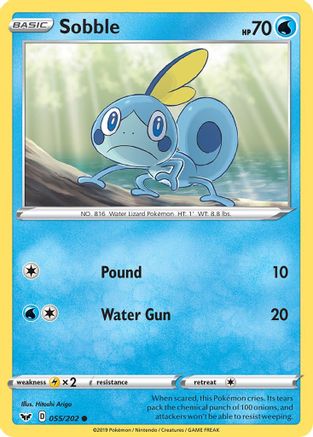 Sobble (055) (055) 055  SWSH01 Sword & Shield Base Set - Common