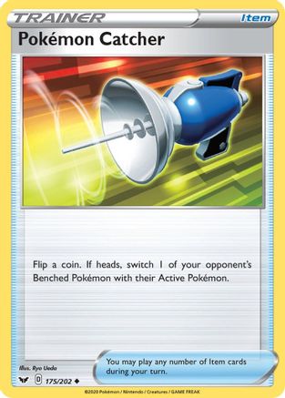 Pokemon Catcher 175  SWSH01 Sword & Shield Base Set - Uncommon