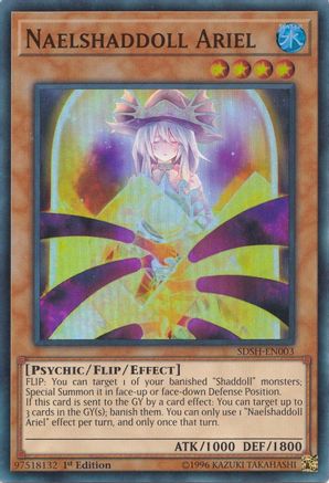 Naelshaddoll Ariel (SDSH-EN003) - Structure Deck: Shaddoll Showdown 1st Edition