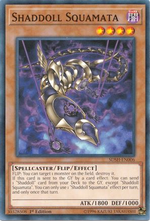 Shaddoll Squamata (SDSH-EN006) - Structure Deck: Shaddoll Showdown 1st Edition