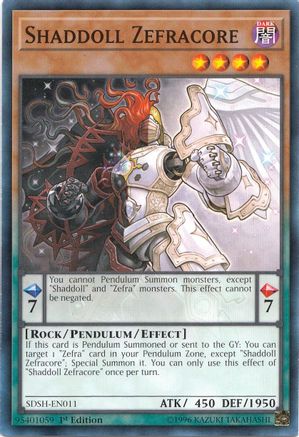 Shaddoll Zefracore (SDSH-EN011) - Structure Deck: Shaddoll Showdown Unlimited